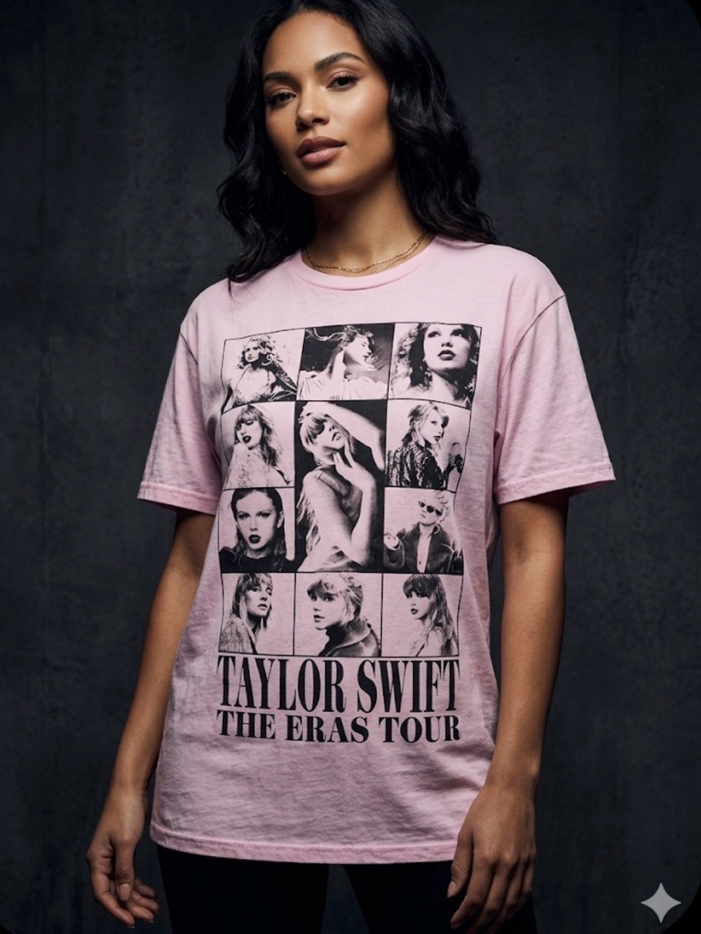Taylor Swift Pink Short Sleeve Graphic Tee